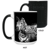 Zebra. Africa, Color Changing Mug for Gifts, Coffee, Tea Mug 15 oz - Coco Ako