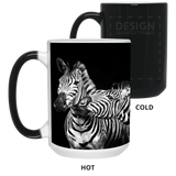 Zebra. Africa, Color Changing Mug for Gifts, Coffee, Tea Mug 15 oz - Coco Ako