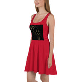 Red Queen Skater Dress For Women, Girls - Coco Ako