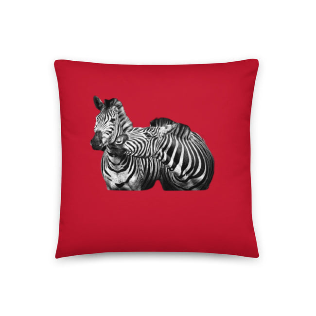African Zebra Red Décor Pillow for Living, Home and Outdoor - Coco Ako