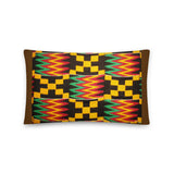 African Print Kente Décor Reversible Color Pillow for Living, Home and Outdoor - Coco Ako