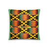 African Print Kente Teal Décor Pillow for Living, Home and Outdoor - Coco Ako
