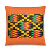 African Print Kente Décor Reversible Color Pillow for Living, Home and Outdoor - Coco Ako