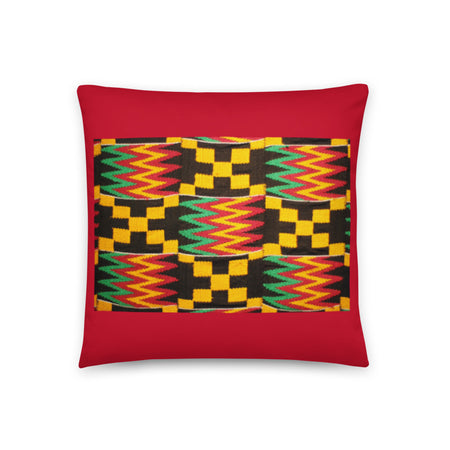 African Zebra Red Décor Pillow for Living, Home and Outdoor