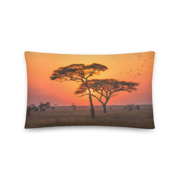 Africa Sunset Baobab Tree Décor Pillow for Living, Home and Outdoor - Coco Ako