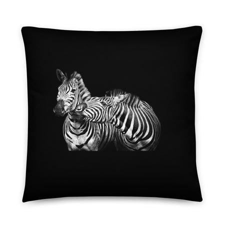 African Zebra Red Décor Pillow for Living, Home and Outdoor